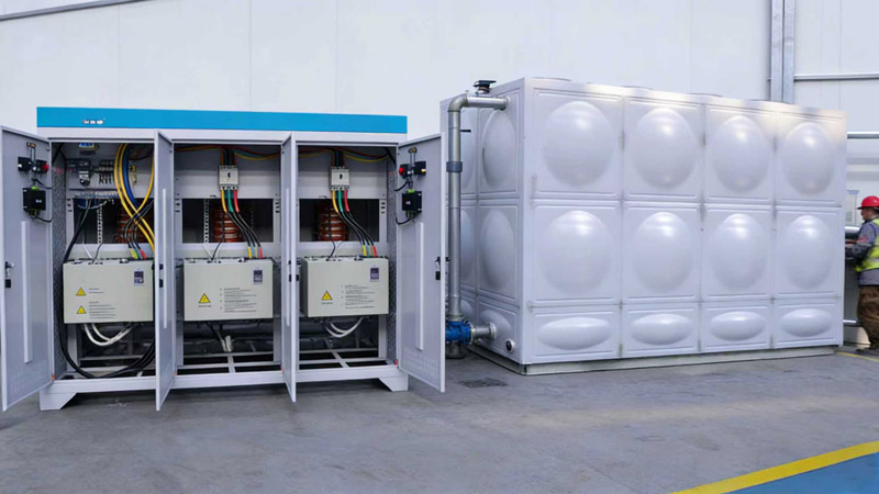 沈陽亮達建筑工程有限公司300千瓦變頻電磁鍋爐